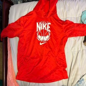 red nike hoodie